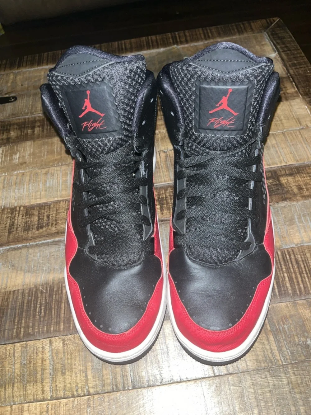 Jordan Men’s High-Top Basketball Shoes - Black & Red